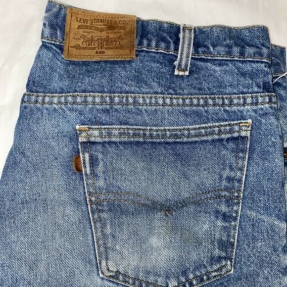 Levis 540 Vintage Jeans Size 38 x 32 Leather Tab Nice light Wash - Picture 1 of 6